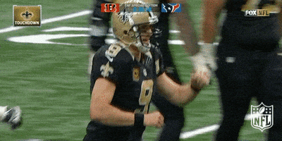 new orleans saints fist bump GIF by NFL
