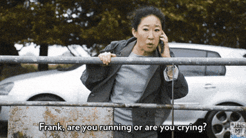 killing eve crying GIF by BBC America