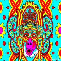 chinese new year psychedelic art GIF by Grande Dame