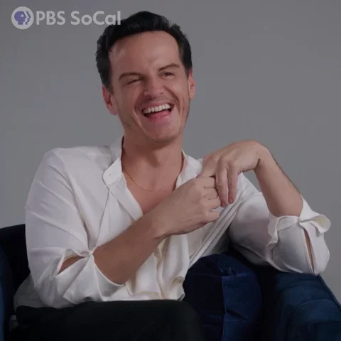 Andrew Scott Laugh GIF