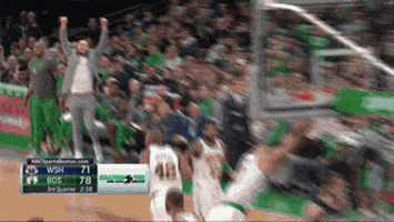 pumped up celtics GIF by NBA