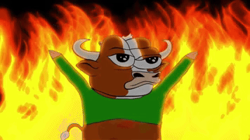 Fire Bull Market GIF