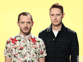 Elijah Wood Eye Roll GIF by BBC America
