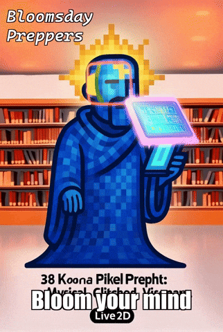 An inspiring GIF depicting a person engaging in learning or knowledge exploration, with abstract elements suggesting growth and discovery.