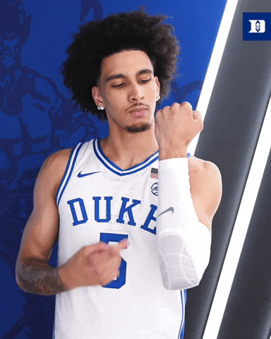 A GIF of Tyrese Proctor from Duke Men's Basketball during game time.
