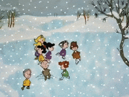 Charlie Brown Snow GIF