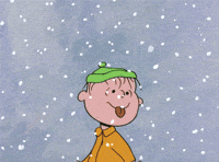 Charlie Brown Snow GIF