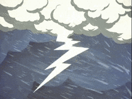 Thunder And Lightning Rain GIF by Warner Archive