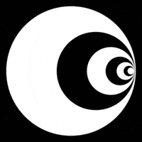 op art circle GIF by Kilavaish