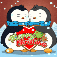 Merry Christmas Love GIF by Pudgy Penguins