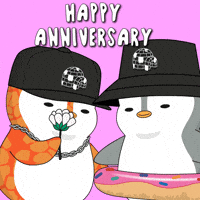 Happy Anniversary Love GIF by Pudgy Penguins