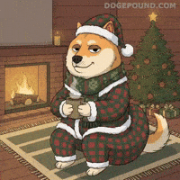 Relaxing Christmas Tree GIF by Doge Pound