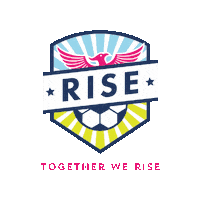 risesoccerclub together we rise rise soccer club Sticker