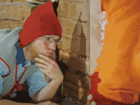 santa claus office christmas GIF by The Elves!