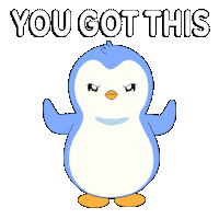 You Can Do It Sticker by Pudgy Penguins