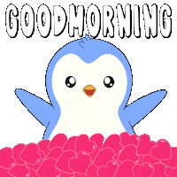 Good Morning Love Sticker by Pudgy Penguins