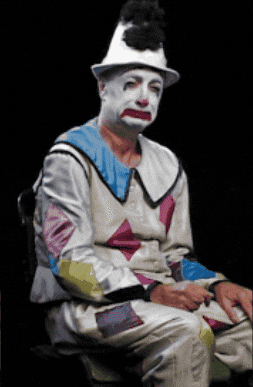 Dress Up Sad Clown GIF by Lily Allen