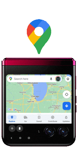 Google Maps Phone Sticker by Motorola