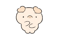 小豬 Sticker by BREAD TREE