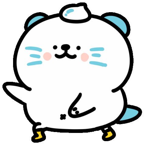 Cream Otter Sticker by 大白丸丸(daibai maru)