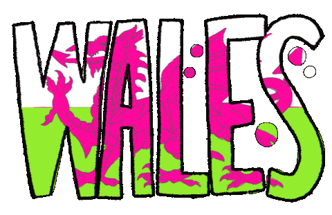 Neon Flag Sticker