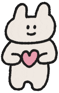 7__diary 可愛 愛心 兔子 chichi Sticker