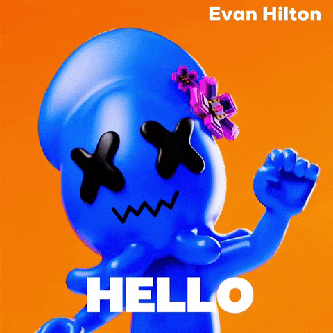 Greetings Hello GIF by Evan Hilton