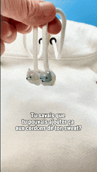 Satisfying White Dog GIF by Hoodie Charms