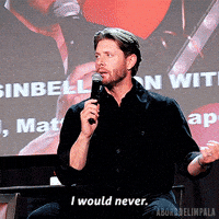 I Would Never Jensen Ackles GIF