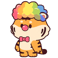 Confused Tiger Sticker