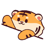 Confused Tiger Sticker