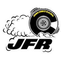 Johnforceracing burnout nhra drag racing jfr Sticker