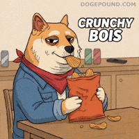 Hungry Potato Chips GIF by Doge Pound