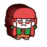 MIQJUU kabuki 獅子 歌舞伎 miqjuu Sticker