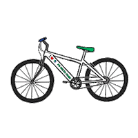 parcodeltapo nature bike bird duck Sticker