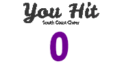 Dark You Hit Sticker by South Coast Cheer