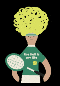 Ball Tennis GIF by the furryfolks