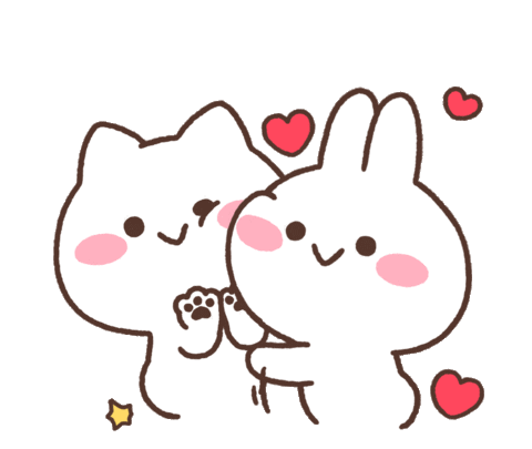 Cat Love Sticker by Minto Inc.