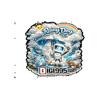 Rainy Day Animated Gif Sticker by Digi 995