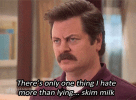 lying parks and recreation GIF