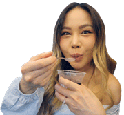 Eating Sticker by Chloe Ting