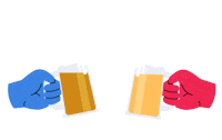 AperosMotionDesign beer cheers motion glass Sticker
