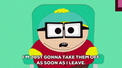 eric cartman glasses GIF by South Park 