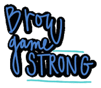 makeup eyebrows Sticker by Boulder Brows