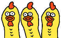 Chicken Gaga Sticker