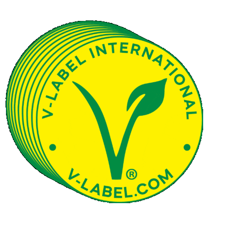 vlabel giphygifmaker vegan vegan logo vegan product Sticker