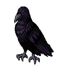 Edgar Allen Poe Bird Sticker