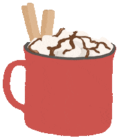 Hot Chocolate Christmas Sticker