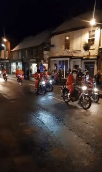 'Rally' Old Saint Nicks as Santas Ride Scooters in Yorkshire