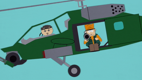 helicopter jimbo kern GIF by South Park 